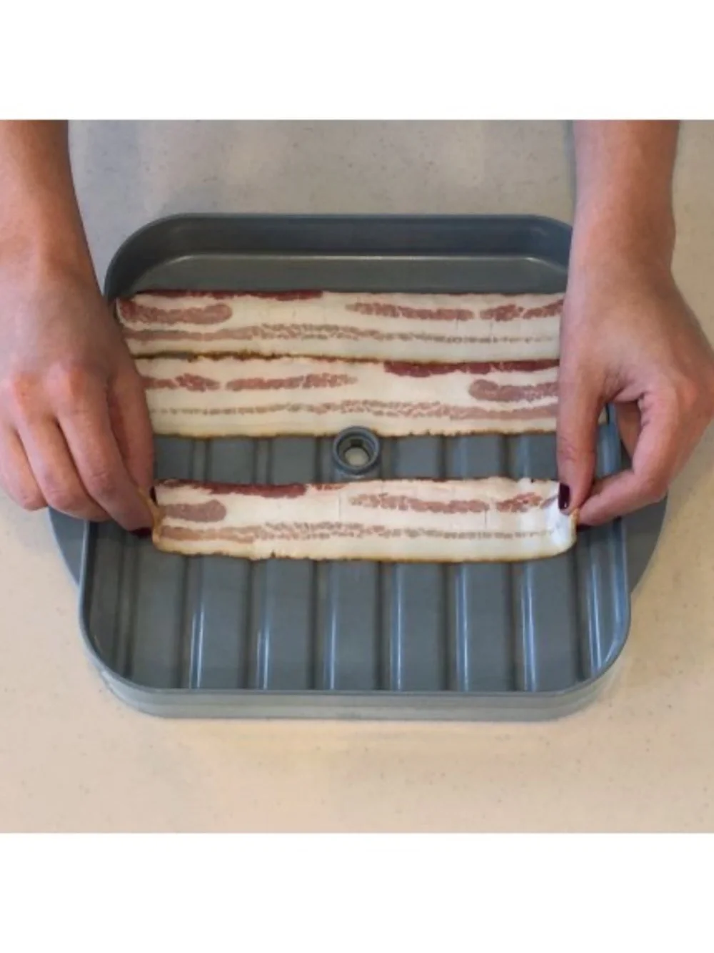 BaconBoss Microwave Bacon Cooker/Crisper Microwave Oven/Dishwasher Safe